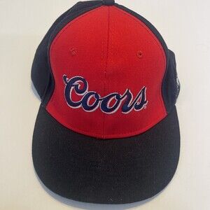 Nice! Coors Banquet Beer Corduroy Snapback Hat Black Red Cap Not Light Lite